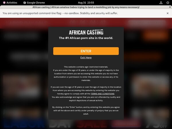 African Casting Billing Page