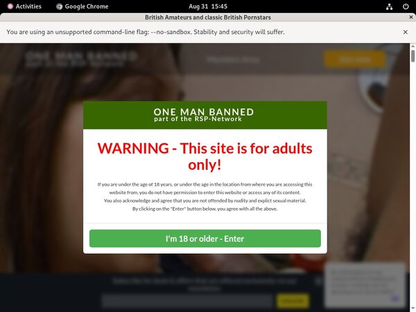 Banned Man One Trial