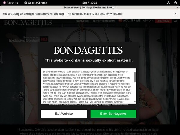 Bondagettes Login Account