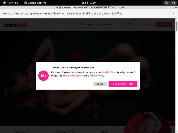Camlust.com Discount Registration