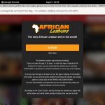 Discount African Lesbians Trial Membership
