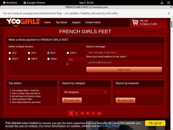 FRENCH GIRLS FEET Renew Membership