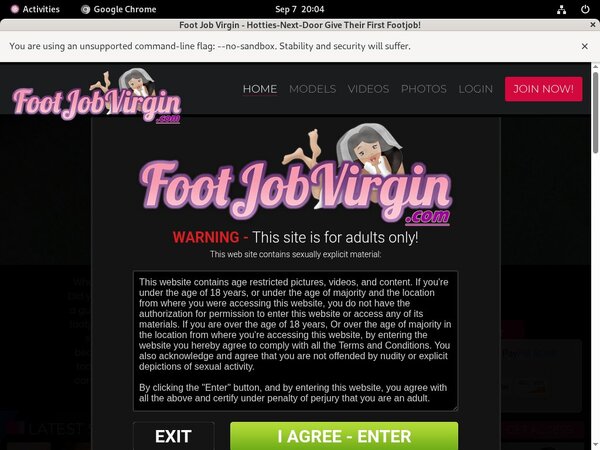 Foot Job Virgin Automatische Incasso