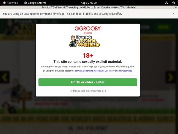 Franks T-Girl World With Discount