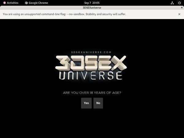 Free 3D SexU Niverse Passes