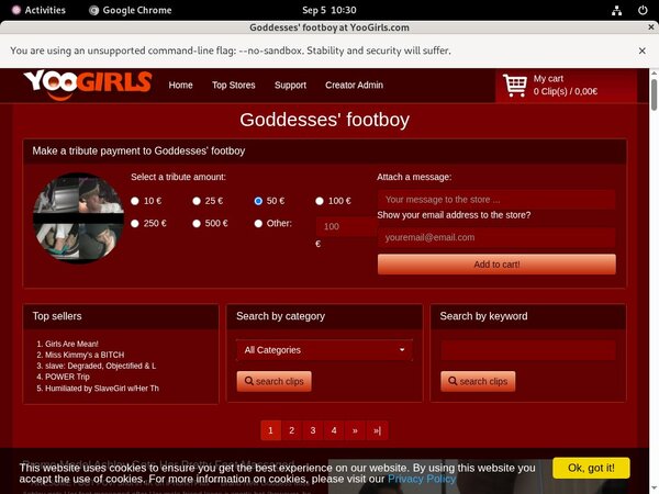 Free Goddesses Footboy Discount Code