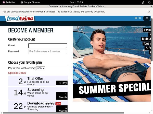 French Twinks Free Trial Coupon