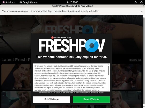 Fresh POV Password Details