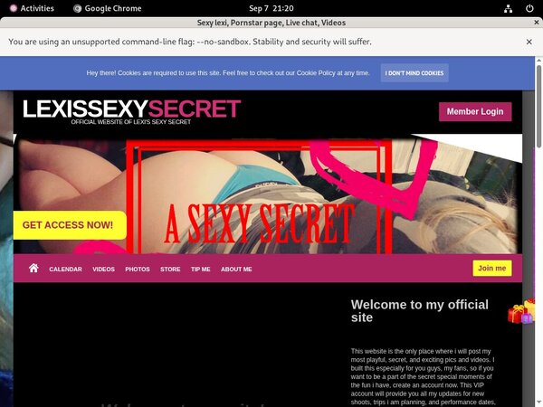 Lexissexysecret.modelcentro.com Premium Logins