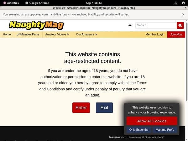 Mag Naughty Free Login