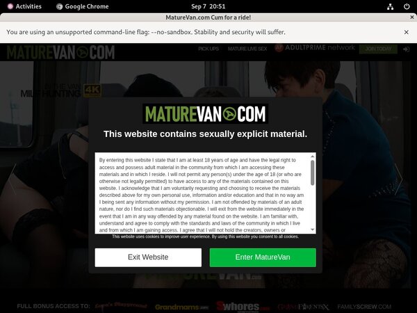 Mature Van Free Premium Passwords