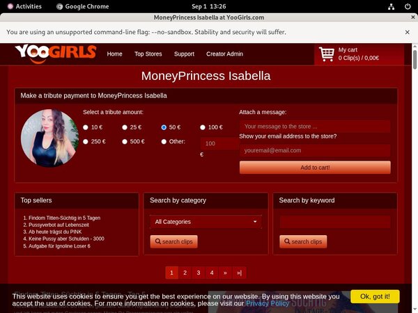 Moneyprincess Isabell Free Trial Promotion