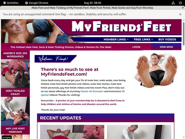 Myfriendsfeet.com Account Premium Free