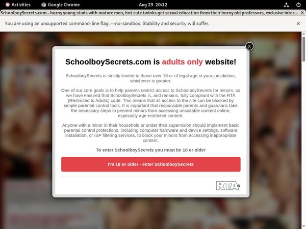 New Schoolboy Secrets Discount Promo
