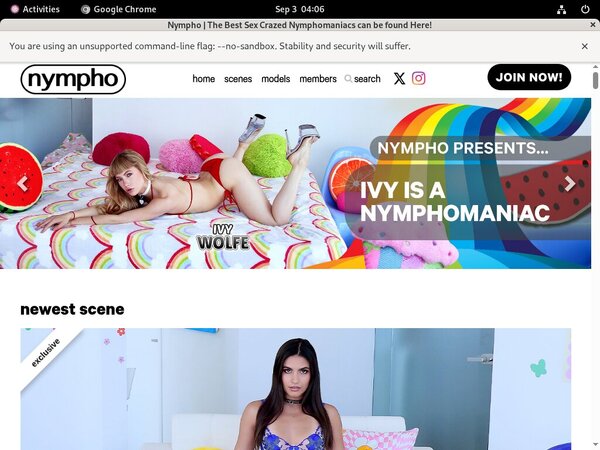 Nympho Discounted Membership