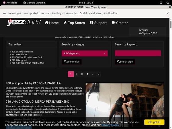Premium Account Yezzclips.com