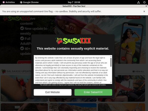 Salsa XXX Paypal Order