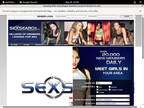 Sexsearch.com Discount Member