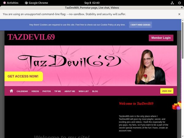 TazDevil69 Membership Account