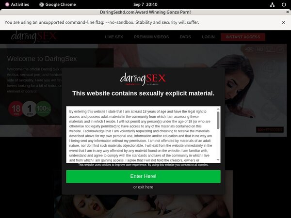 New Daring Sex Promo Code