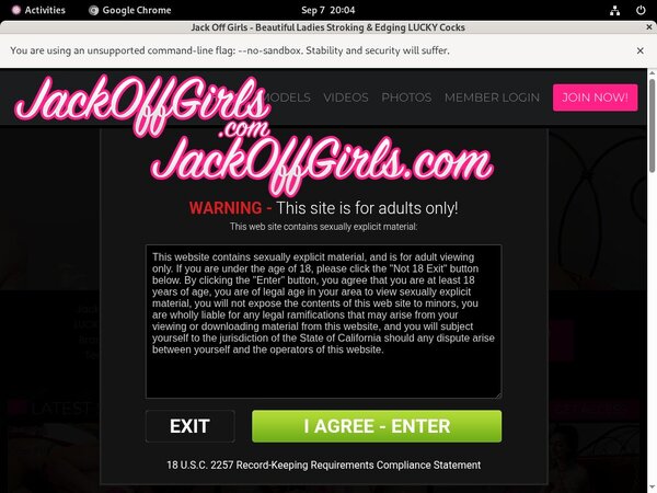 Jackoffgirls.com Discount Membership Link